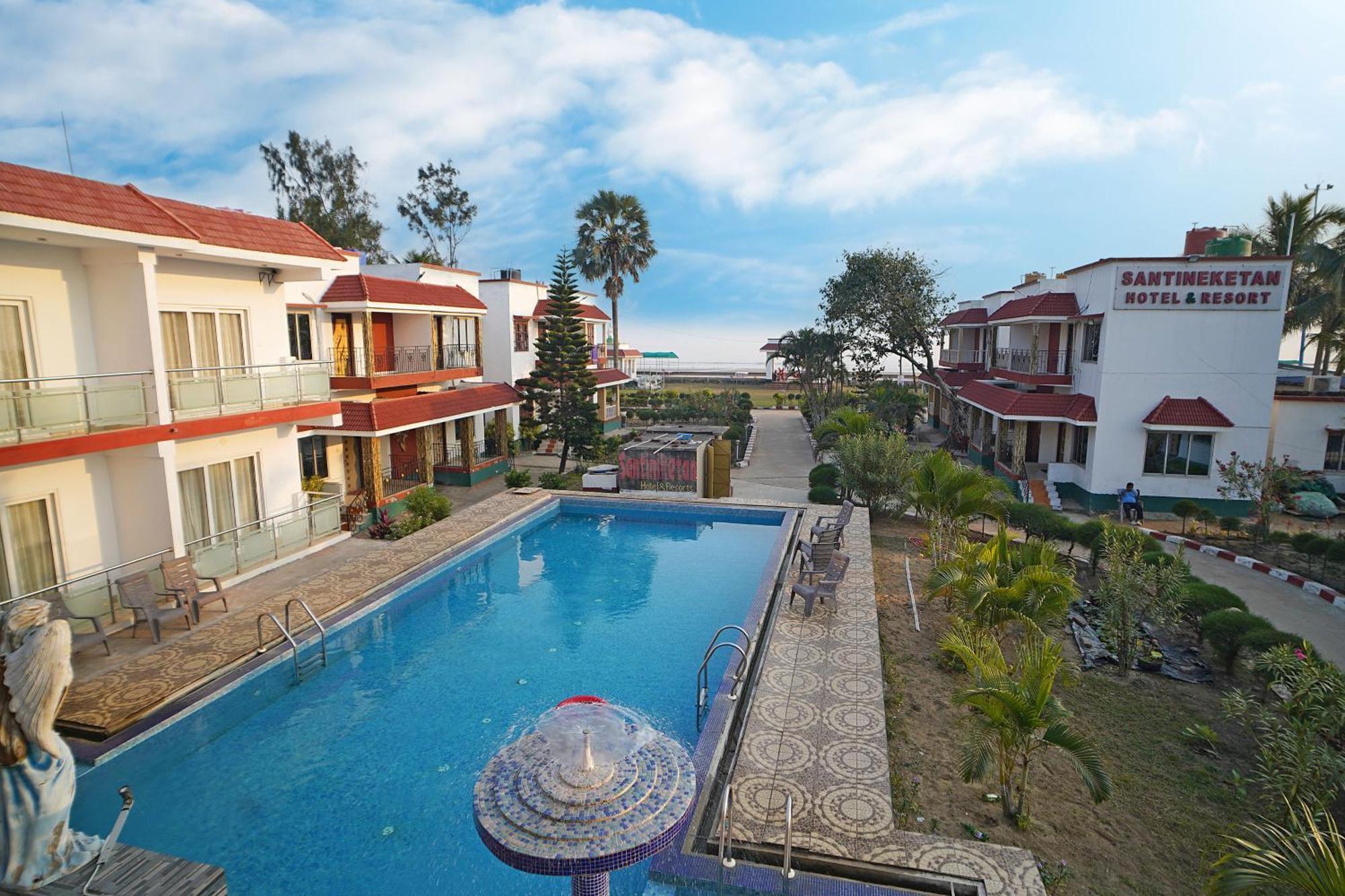 Santiniketan Hotel And Resort !! On Beach Family Resort !! Mandarmani Eksteriør bilde